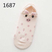 Load image into Gallery viewer, SP&amp;CITY Cute Animal Cotton Socks Female Kawaii Cat With Dog Summer Short Socks Slippers Women Casual Soft Funny Boat Socks - Fashion Address