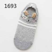 Load image into Gallery viewer, SP&amp;CITY Cute Animal Cotton Socks Female Kawaii Cat With Dog Summer Short Socks Slippers Women Casual Soft Funny Boat Socks - Fashion Address