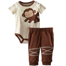 Load image into Gallery viewer, Shop 100% Cotton Summer Monkey Shirt Trouser | Baby Rompers | Boys Clothes Sets | Newborn Jumpsuits | Infant Clothing | Fashion Address