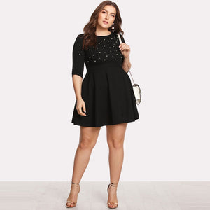 Plus Size Women Pearl