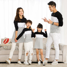 Load image into Gallery viewer, Family Matching Clothes Outfits Mother Daughter Dress Family Look Father Son T-Shirt Long Sleeve Cotton Family Matching Clothing