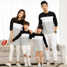 Load image into Gallery viewer, Family Matching Clothes Outfits Mother Daughter Dress Family Look Father Son T-Shirt Long Sleeve Cotton Family Matching Clothing