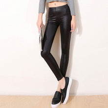 Load image into Gallery viewer, Shop Faux Leather Sexy Thin Black Leggings | Fashion Address1