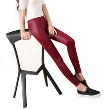 Load image into Gallery viewer, Shop Faux Leather Sexy Thin Black Leggings | Fashion Address2