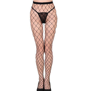 Women Sexy Lingerie Stripe Elastic Stockings Transparent Black Fishnet Stocking Thigh Sheer Tights Embroidery Pantyhose dropship - Fashion Address