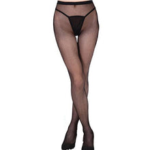 Load image into Gallery viewer, Women Sexy Lingerie Stripe Elastic Stockings Transparent Black Fishnet Stocking Thigh Sheer Tights Embroidery Pantyhose dropship - Fashion Address