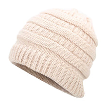 Load image into Gallery viewer, Ponytail Beanie Hat Winter Skullies Beanies Warm Caps Female Knitted Stylish Hats For Ladies Fashion - Fashion Address