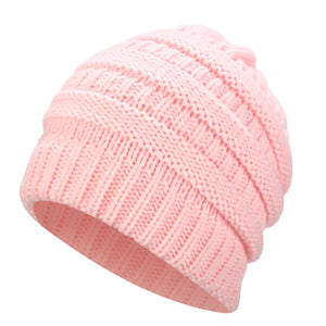 Ponytail Beanie Hat Winter Skullies Beanies Warm Caps Female Knitted Stylish Hats For Ladies Fashion - Fashion Address