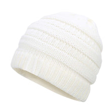 Load image into Gallery viewer, Ponytail Beanie Hat Winter Skullies Beanies Warm Caps Female Knitted Stylish Hats For Ladies Fashion - Fashion Address