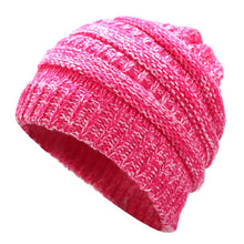 Load image into Gallery viewer, Ponytail Beanie Hat Winter Skullies Beanies Warm Caps Female Knitted Stylish Hats For Ladies Fashion - Fashion Address