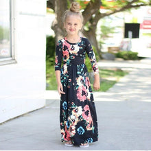 Load image into Gallery viewer, COSPOT Mother and Daughter Long Dress Mom and Little Girl Floral Dresses Women Party Princess Family Matching Dress 2019 New D43