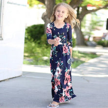 Load image into Gallery viewer, COSPOT Mother and Daughter Long Dress Mom and Little Girl Floral Dresses Women Party Princess Family Matching Dress 2019 New D43