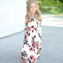 Load image into Gallery viewer, COSPOT Mother and Daughter Long Dress Mom and Little Girl Floral Dresses Women Party Princess Family Matching Dress 2019 New D43