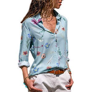 Women Blouses 2019 Fashion Long Sleeve Turn Down Collar Office Shirt Chiffon Blouse Shirt Casual Tops Plus Size Blusas Femininas - Fashion Address