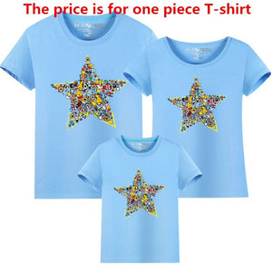 Shop Summer Short-sleeve Animal Five-pointed Star T-shirt Set | Fashion Address6